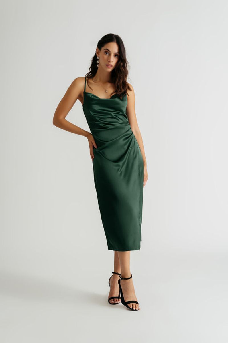 Emerald Green Slip Dress