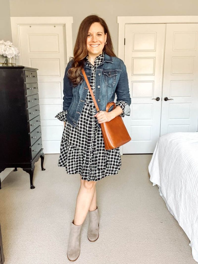 Chambray Shirt and Ankle Boots