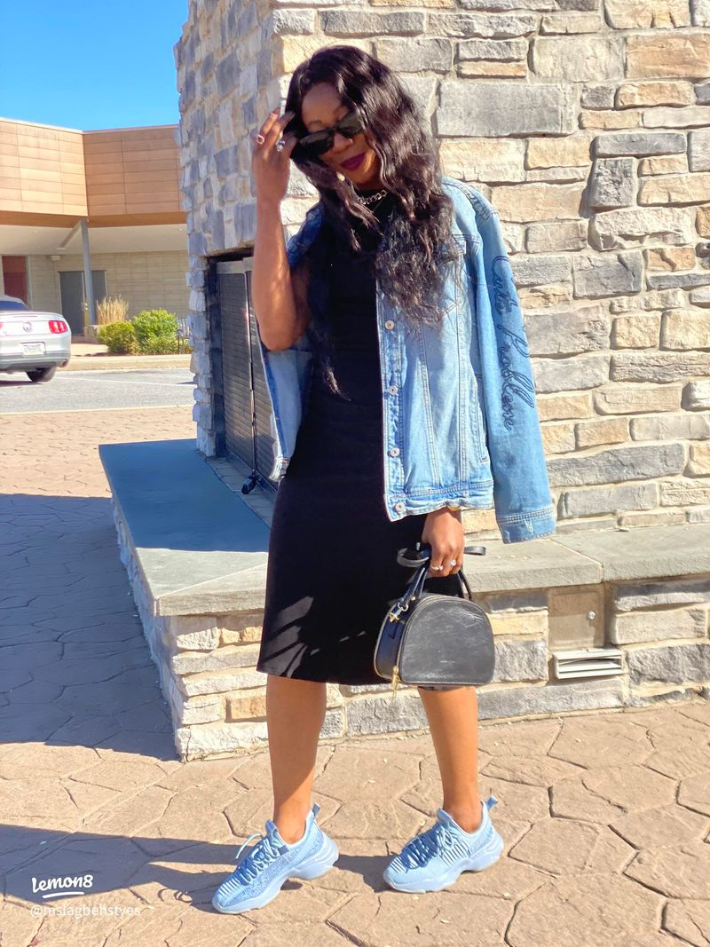 Dress & Denim Jacket Pairing