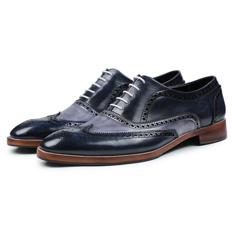 Navy Brogues