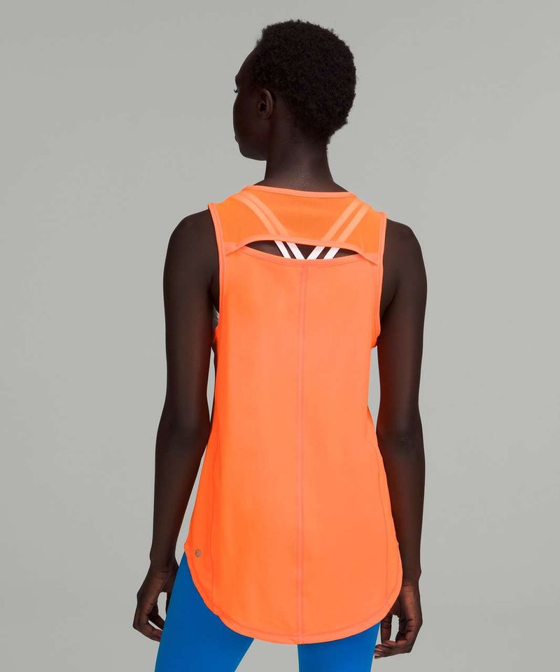 Neon Coral Workout Tank