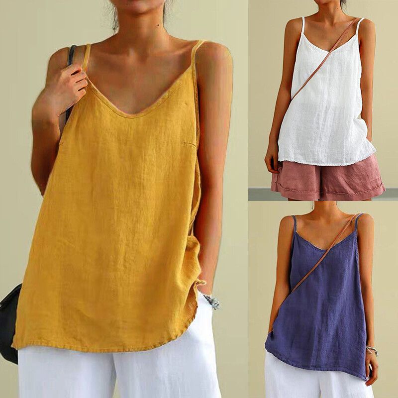 Breezy Linen Tank Top