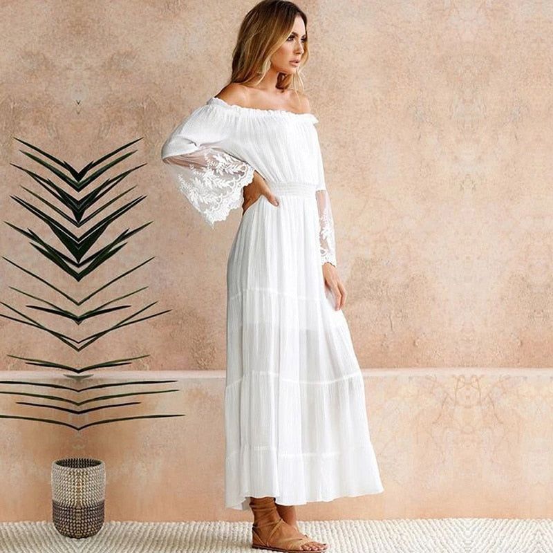 Off-Shoulder Nightgown