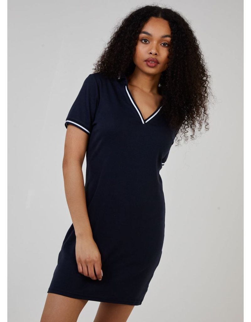 Sporty Stripe-Sleeve Casual