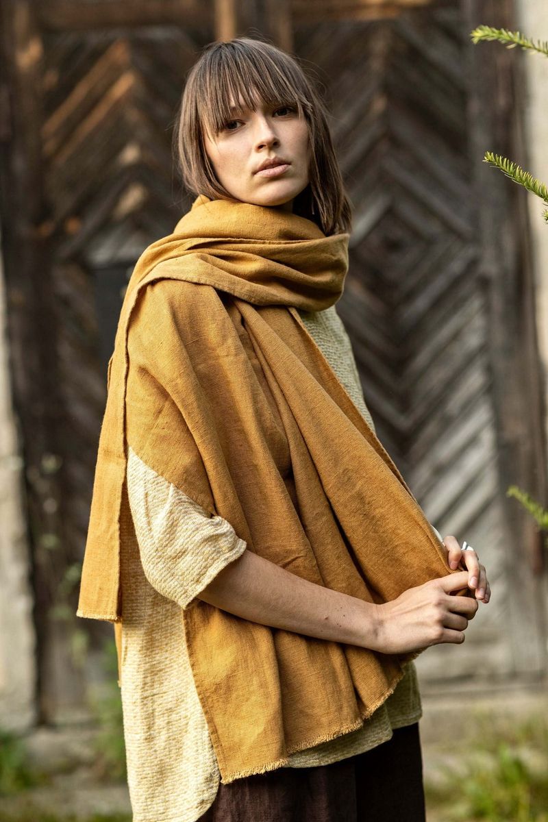 Oversized Linen Scarf