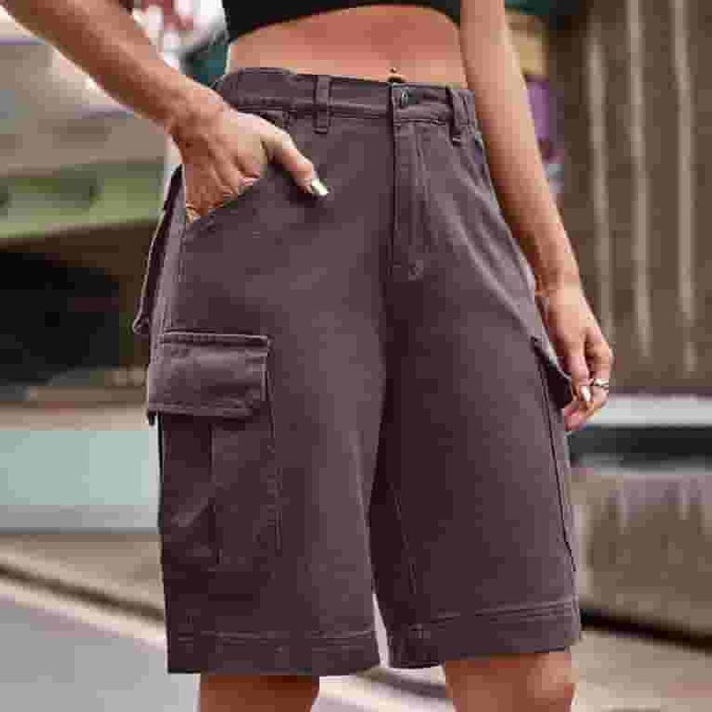 Linen Cargo Shorts