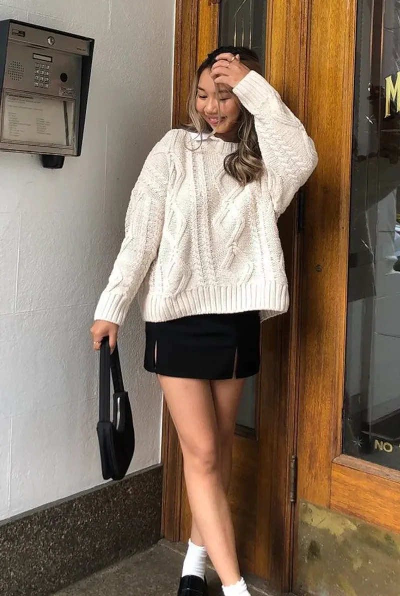 Cozy Sweater and Skirt Duo
