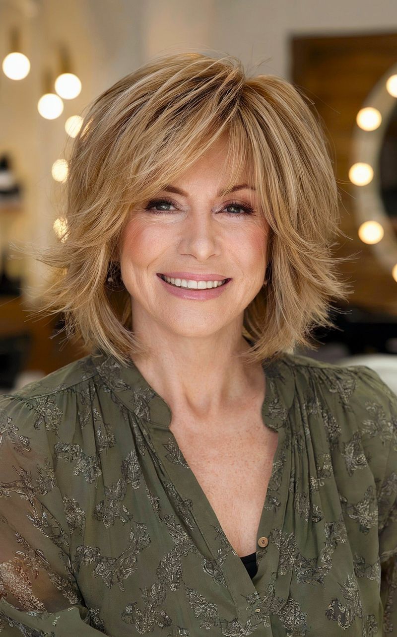 Wispy Long Bob