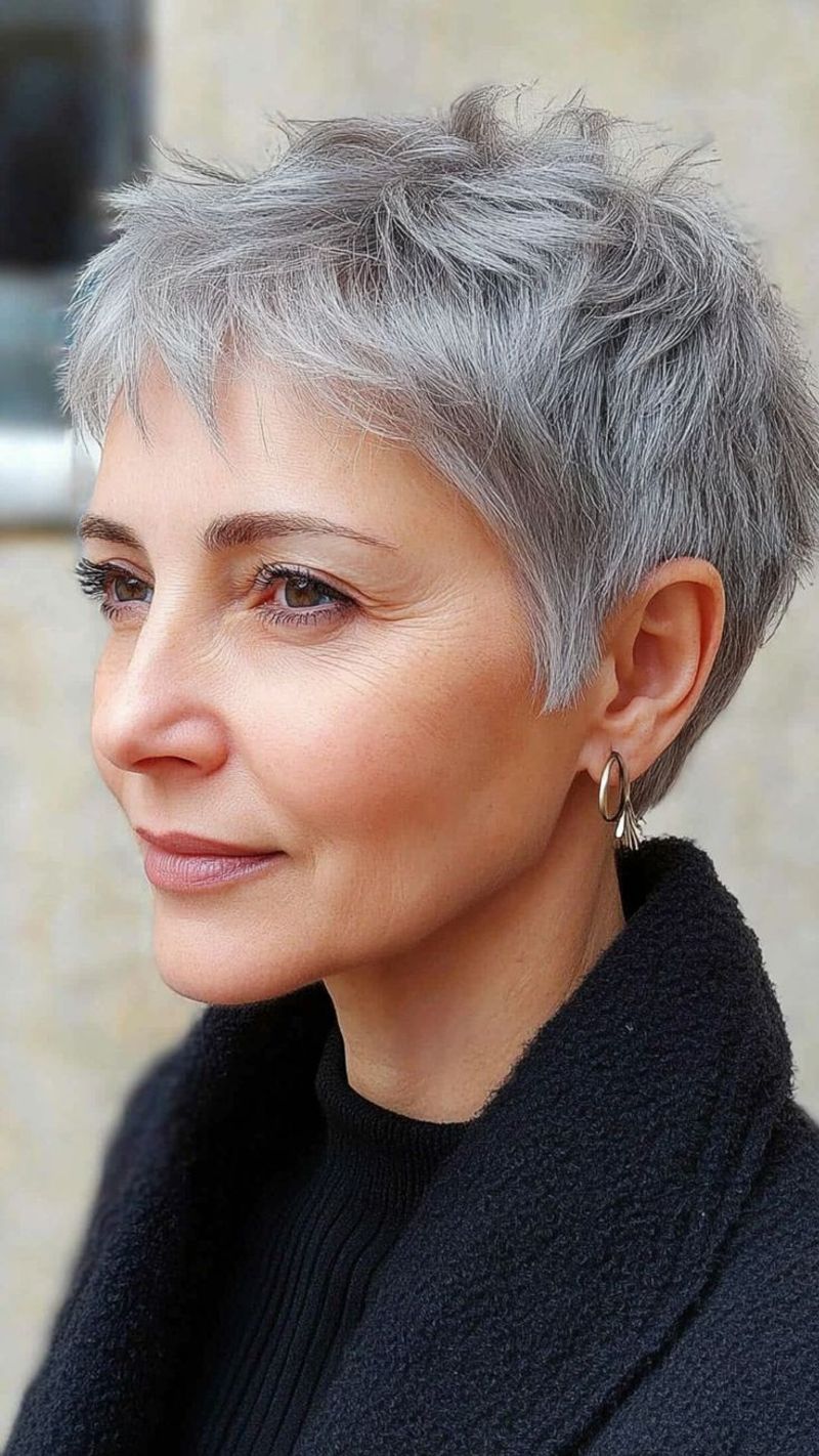The Textured Crop with Micro-Bangs
