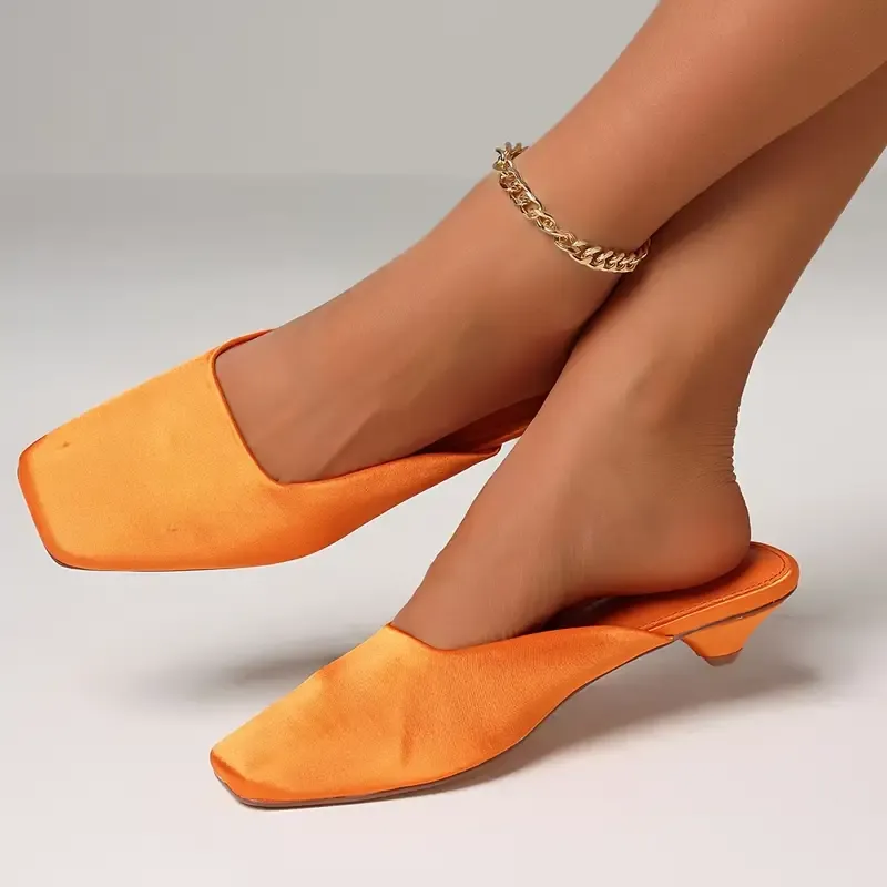 Kitten Heel Mules for Dressy Days