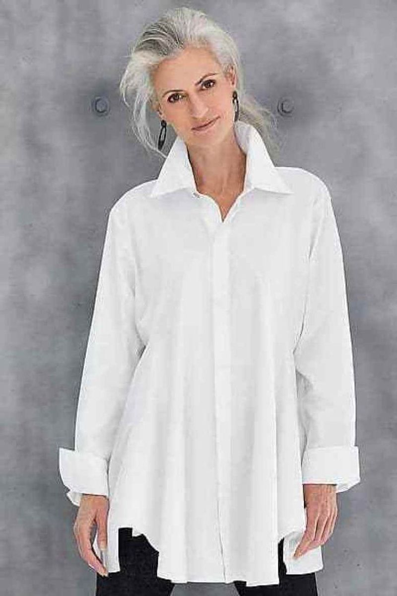 Crisp White Button-Down