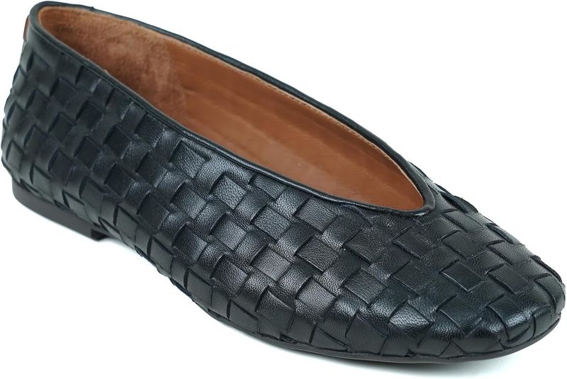 Woven Leather Flats