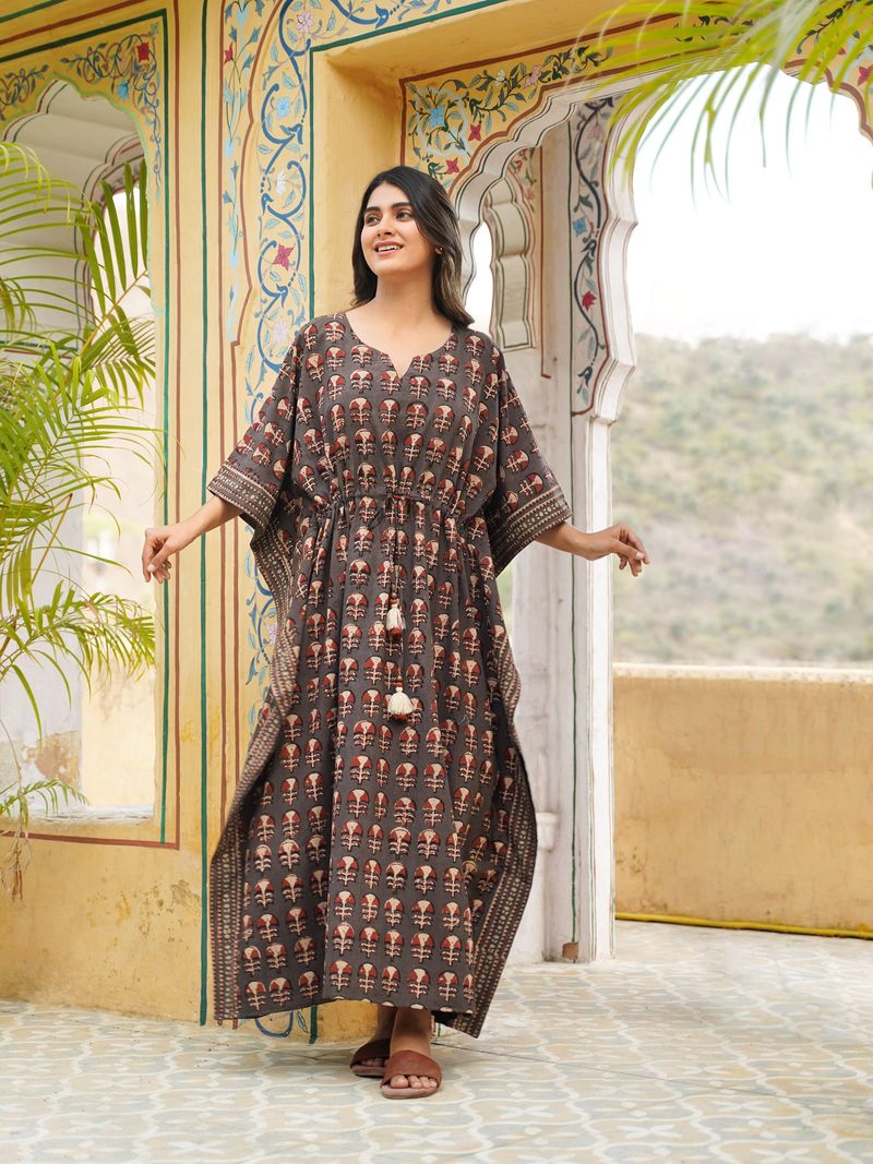 Ikat Weave Cotton Blend