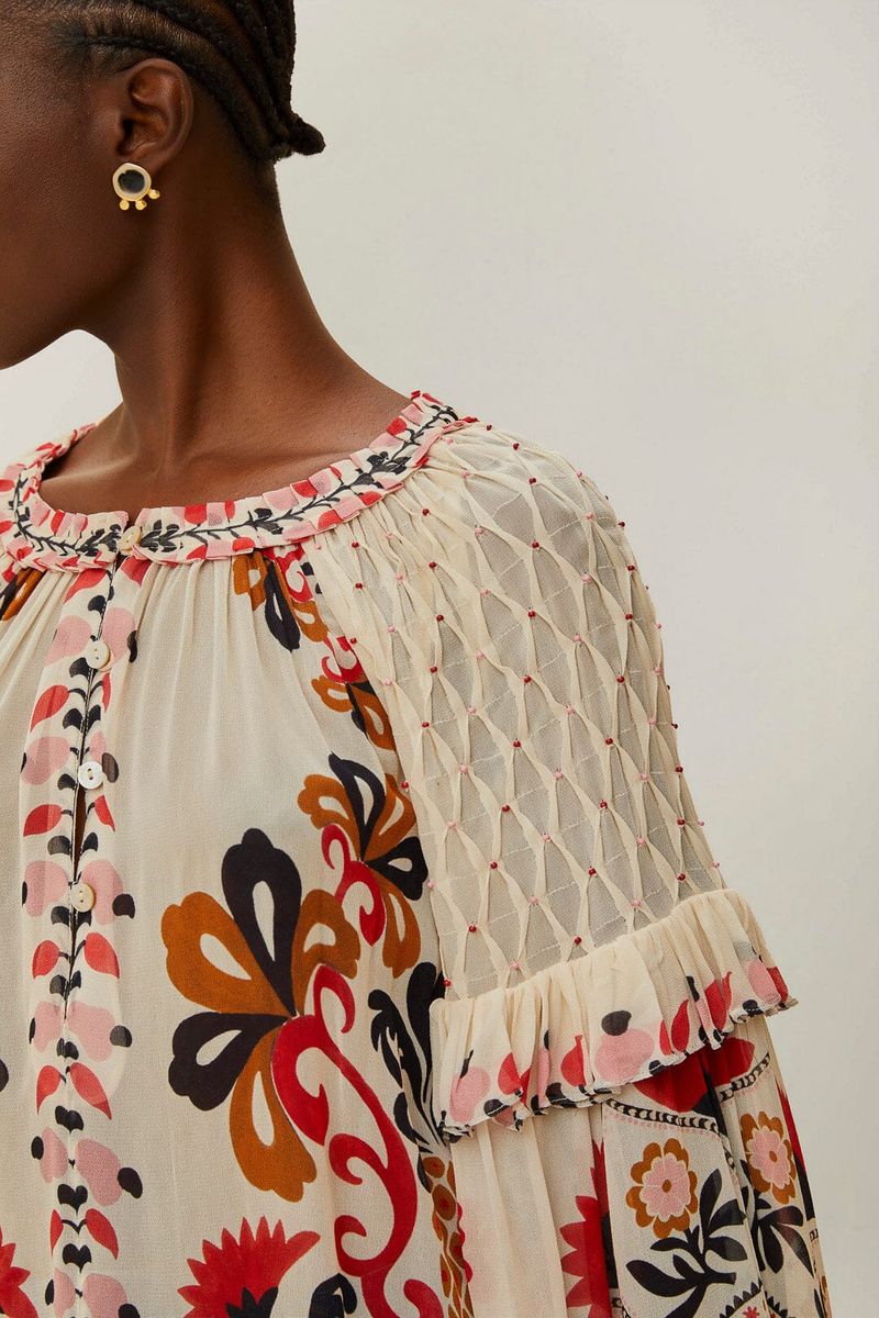 Embroidered Elegance Blouse