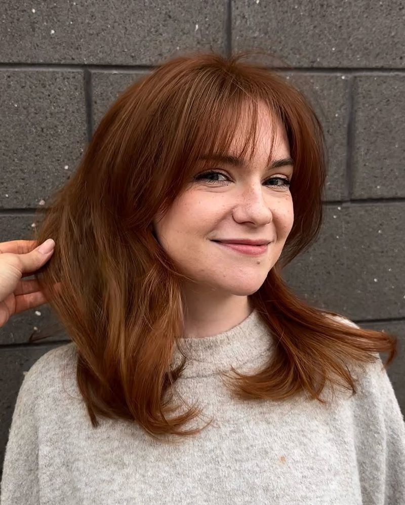 Wispy Layered Bangs