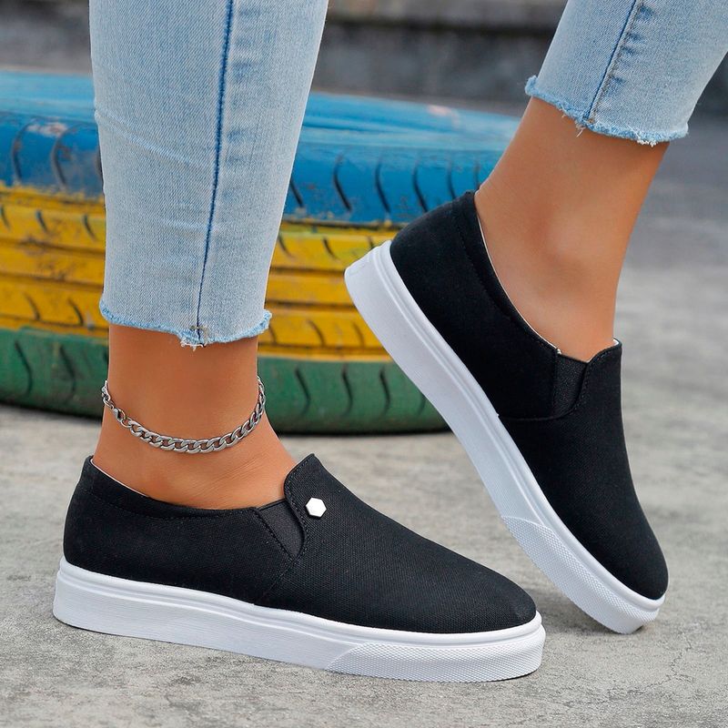 Canvas Slip-On Sneakers