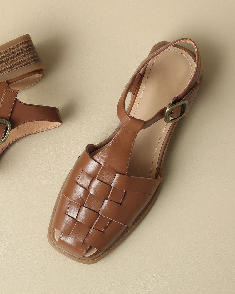 Woven Leather Sandals