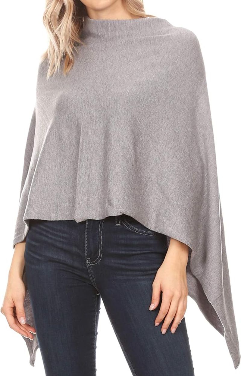 Merino Wool Poncho