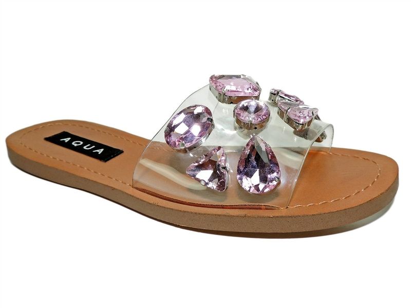 Embellished Slide Sandals
