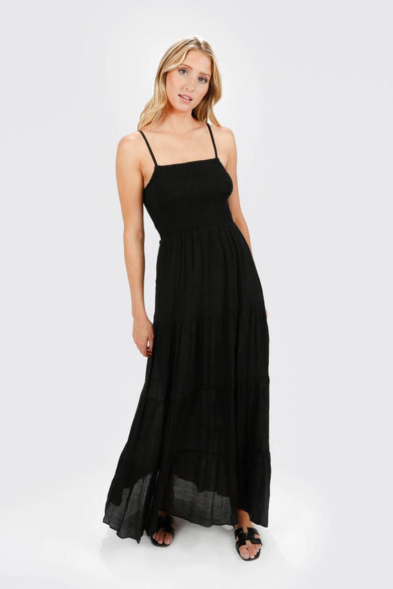 Smocked Bodice Maxi Dress