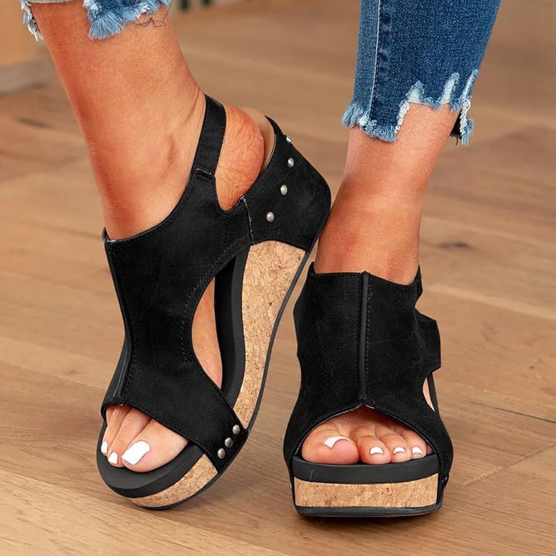 Chunky Cork Wedges