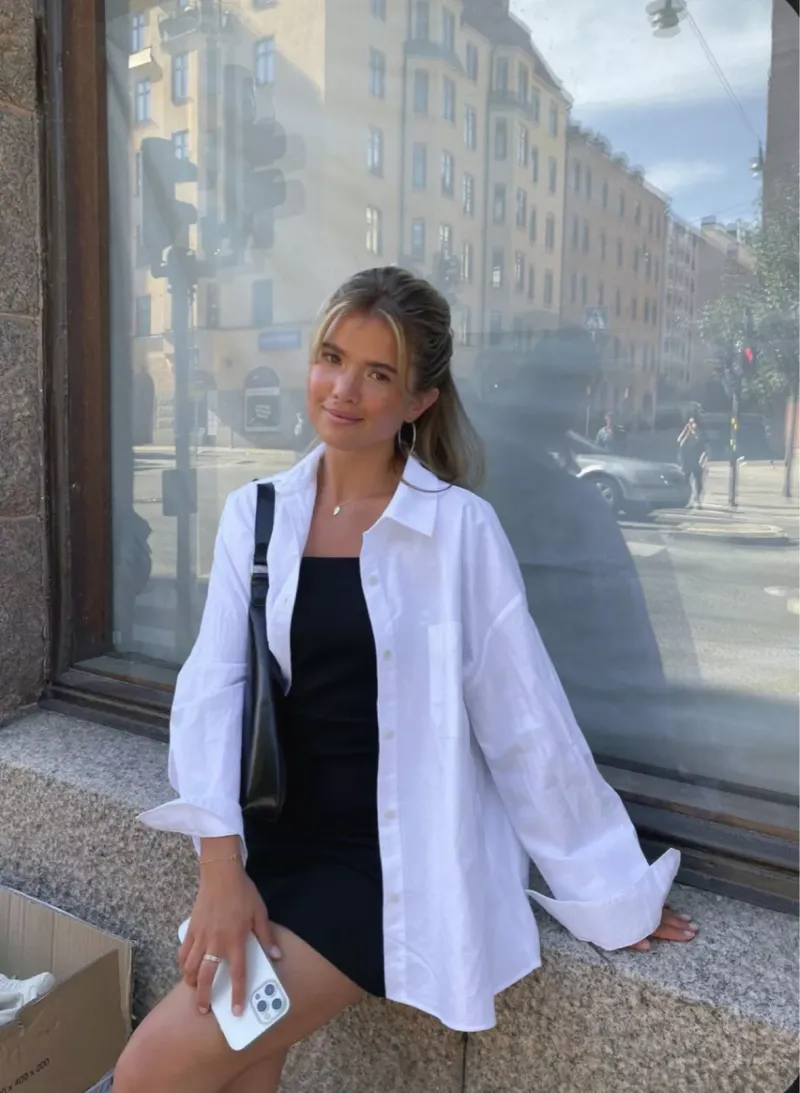 Add an Oversized Shirt as a Cover-Up