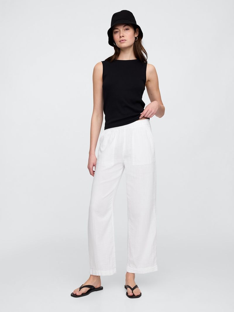 Textured Cotton Peg Legs