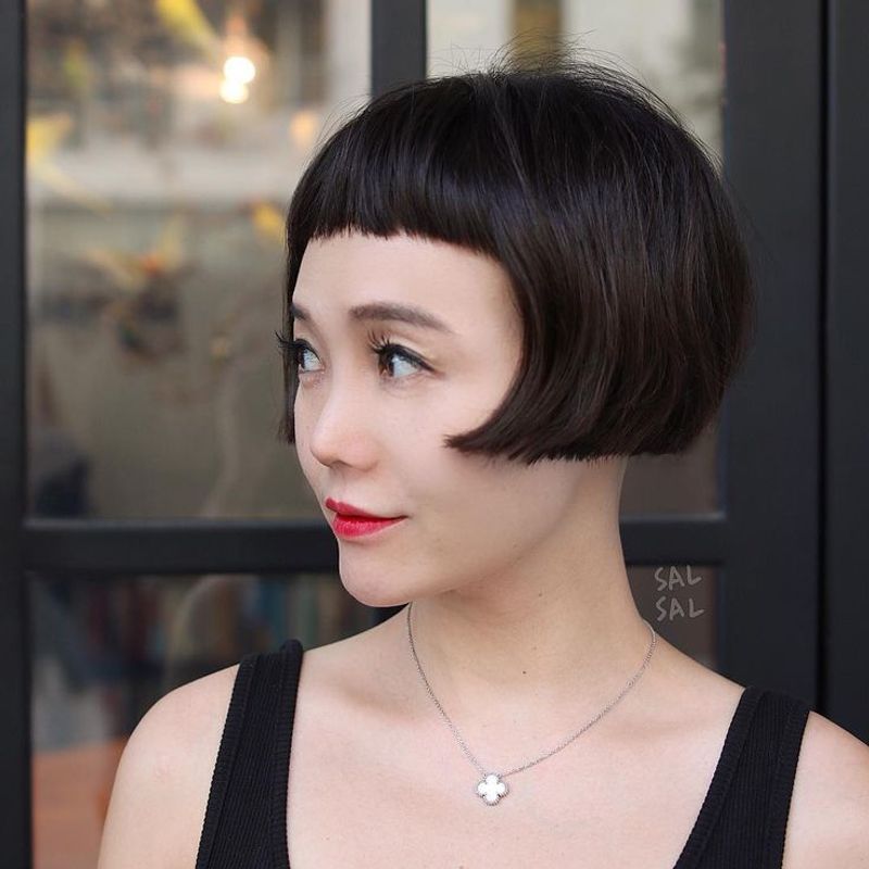 Blunt Bob with Micro Bangs