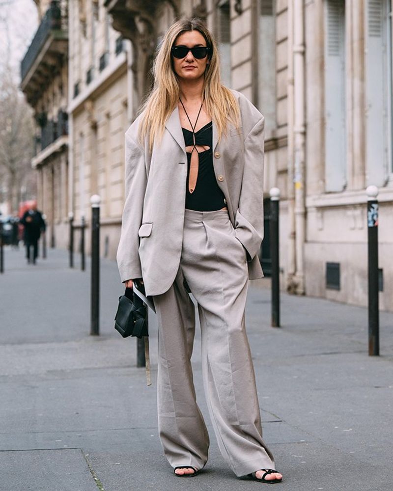Charcoal Gray Power Suit