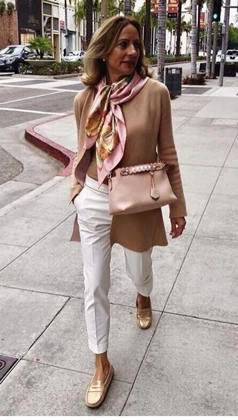 Camel Silk Scarf