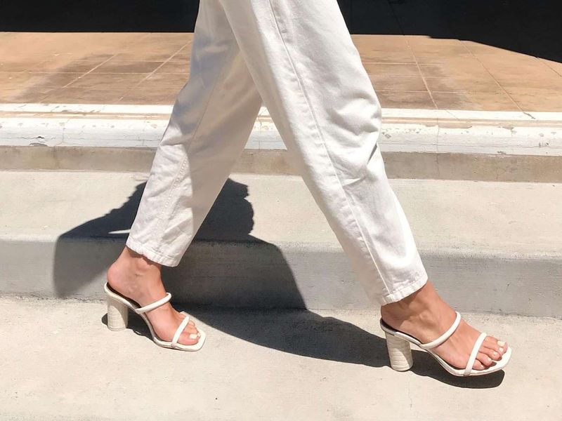 Backless Mules With High Heels