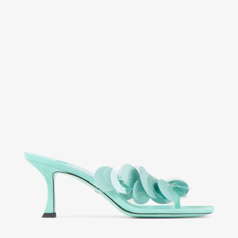 Mint Green Kitten Heels