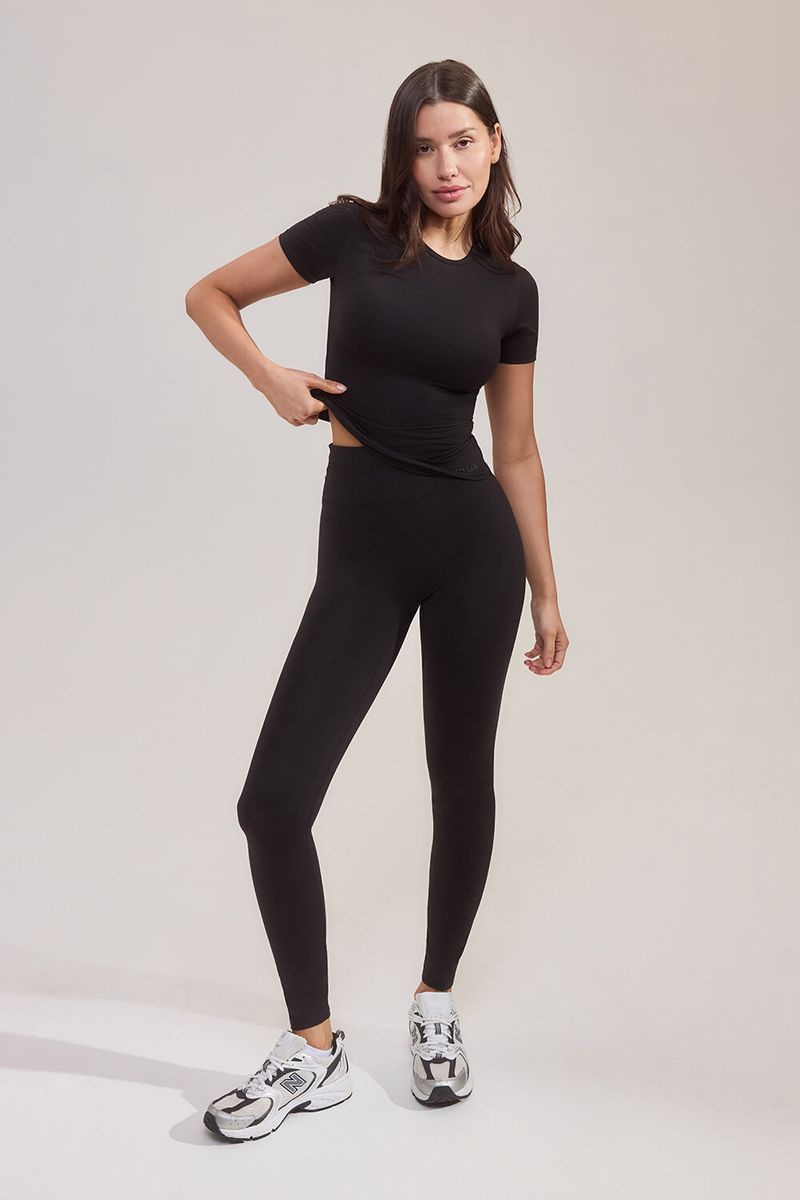 High-Waisted Black Leggings