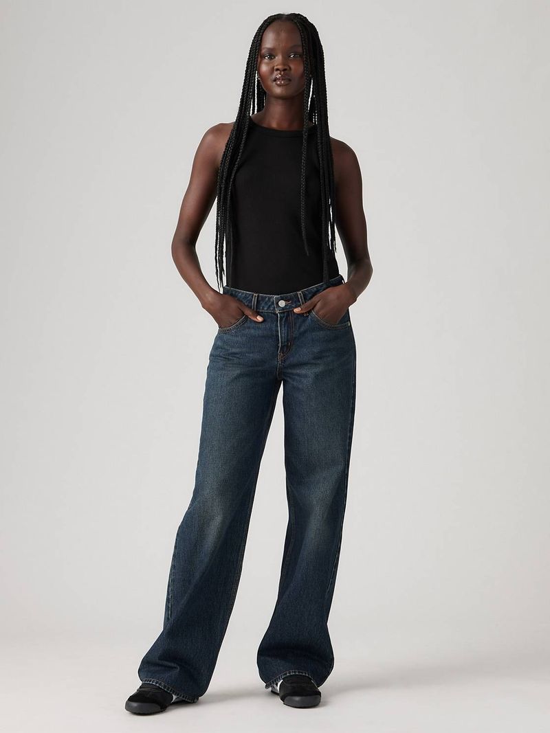 Stretchy Straight-Leg Jeans