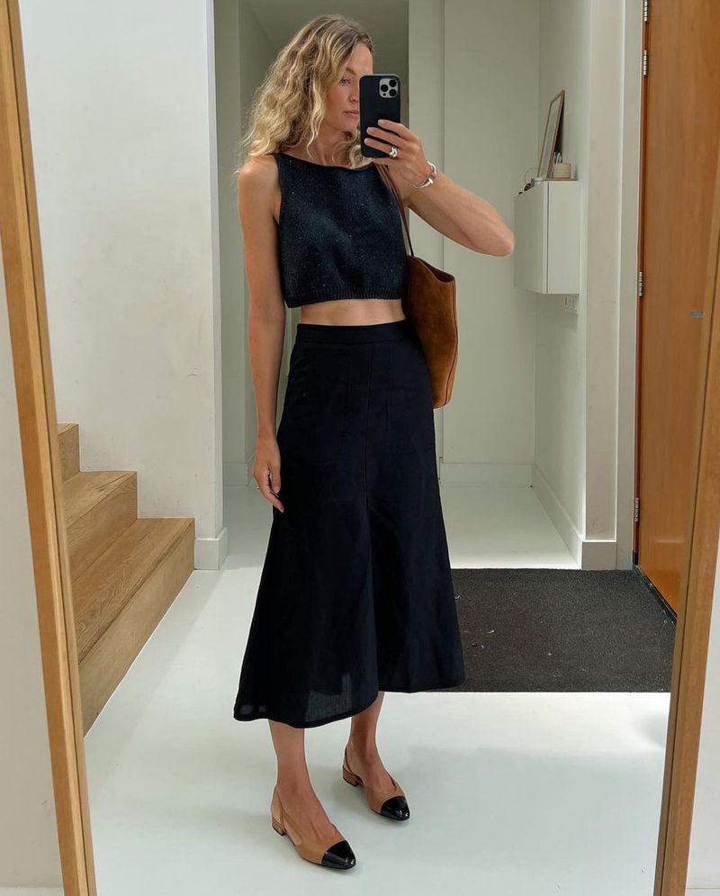 Black Midi Skirt