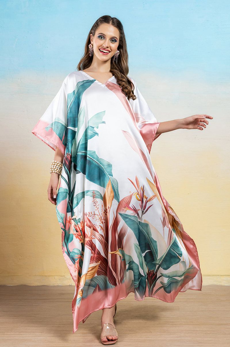 Tropical Paradise Printed Silk