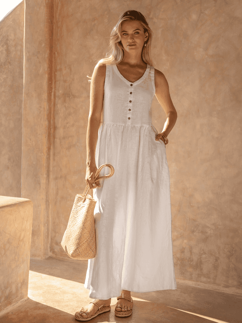 Linen Maxi Dress
