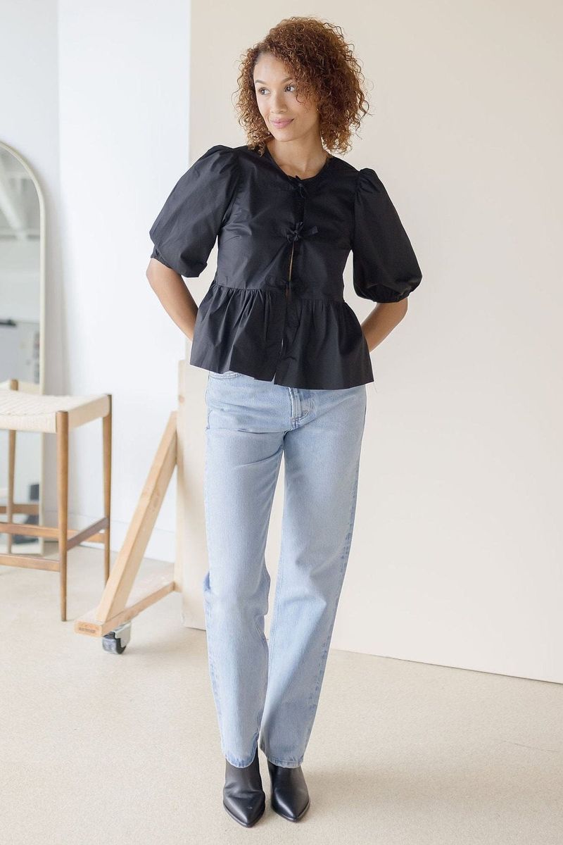 Structured Peplum Top