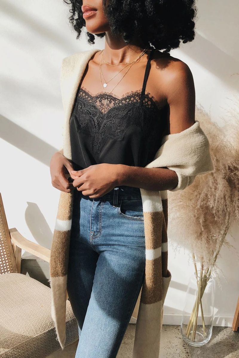 Silk Camisole and Jeans