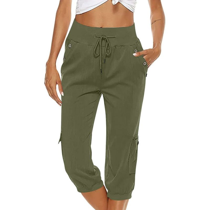 Drawstring Casual Capris