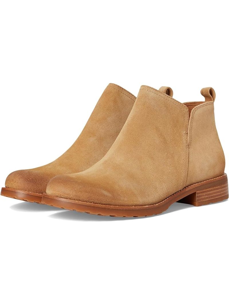 Sand-Colored Ankle Boots