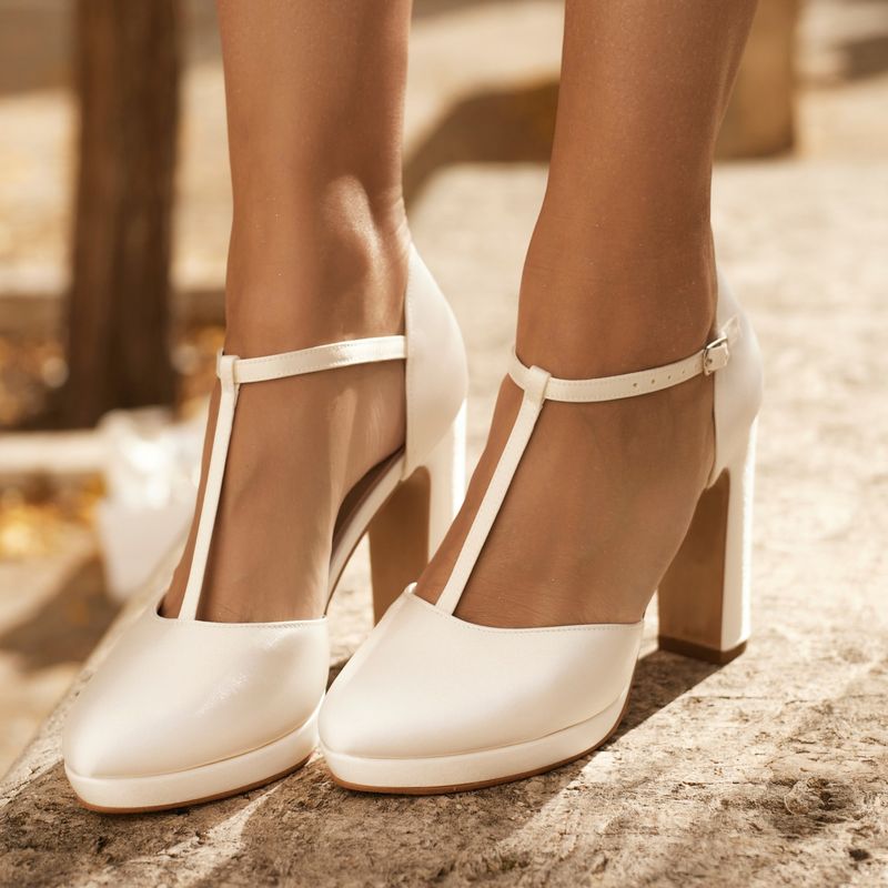 T-Strap Block Heels
