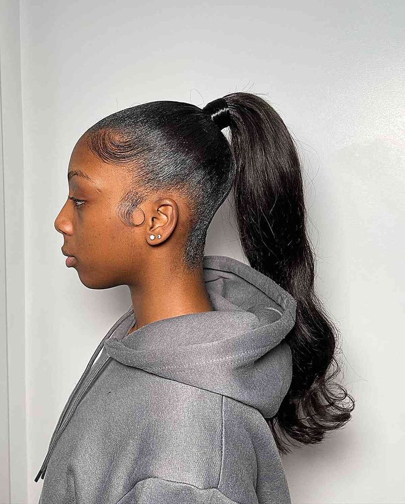 Outdated Hairstyle: Tight, Scraped-Back Ponytails