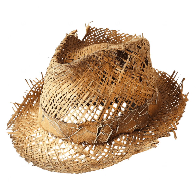 Damaged Straw Hats