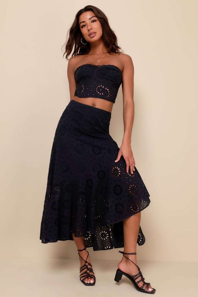Black Eyelet Fabrics