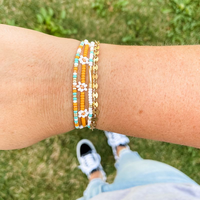 Colorful Beaded Bracelet Stack