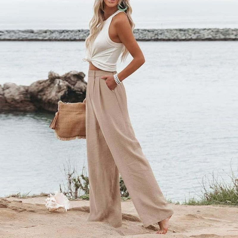 Wide-Leg Palazzo Pants