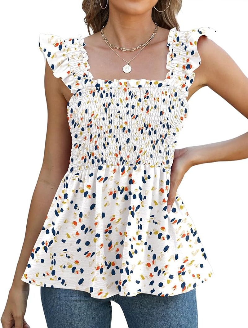 Smocked Babydoll Top