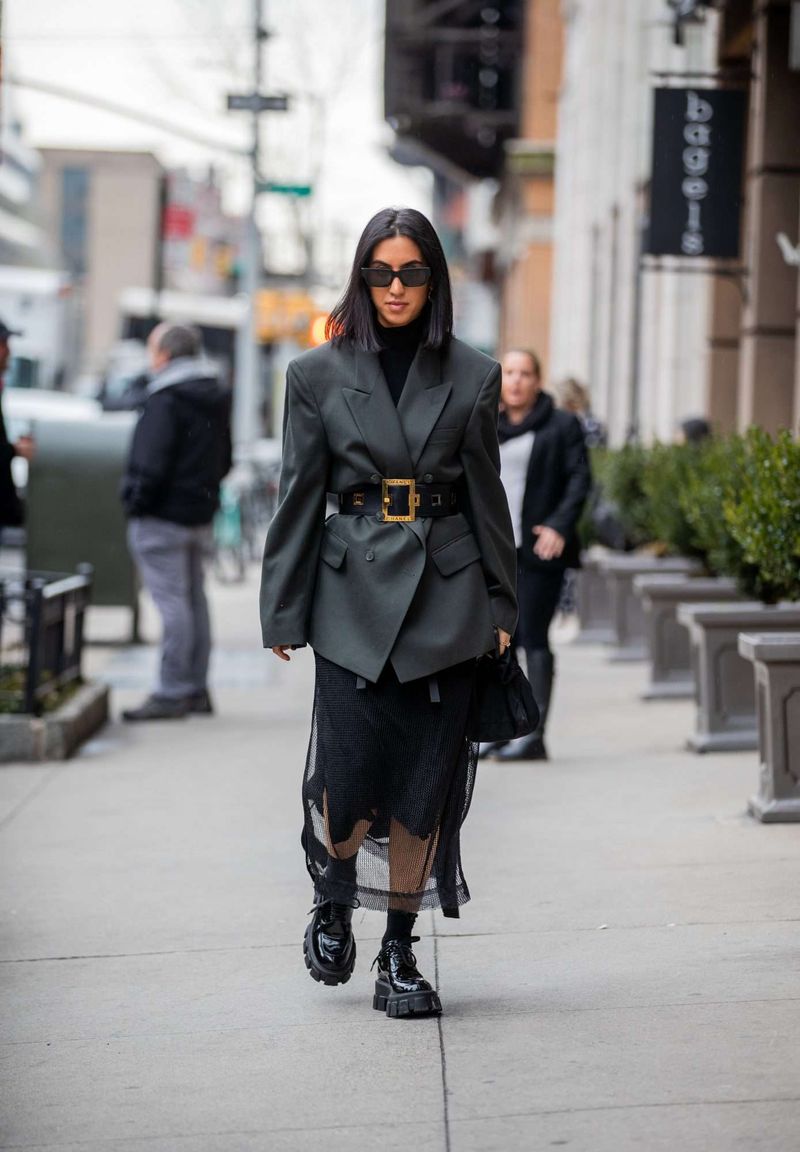 Midi Skirt & Waterproof Ankle Boots Pairing