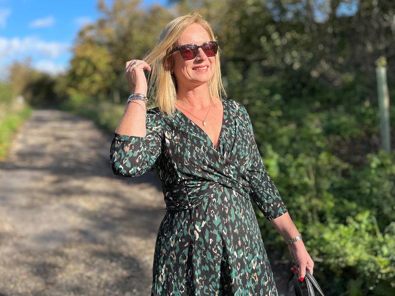 Wrap Dress in Jersey Knit